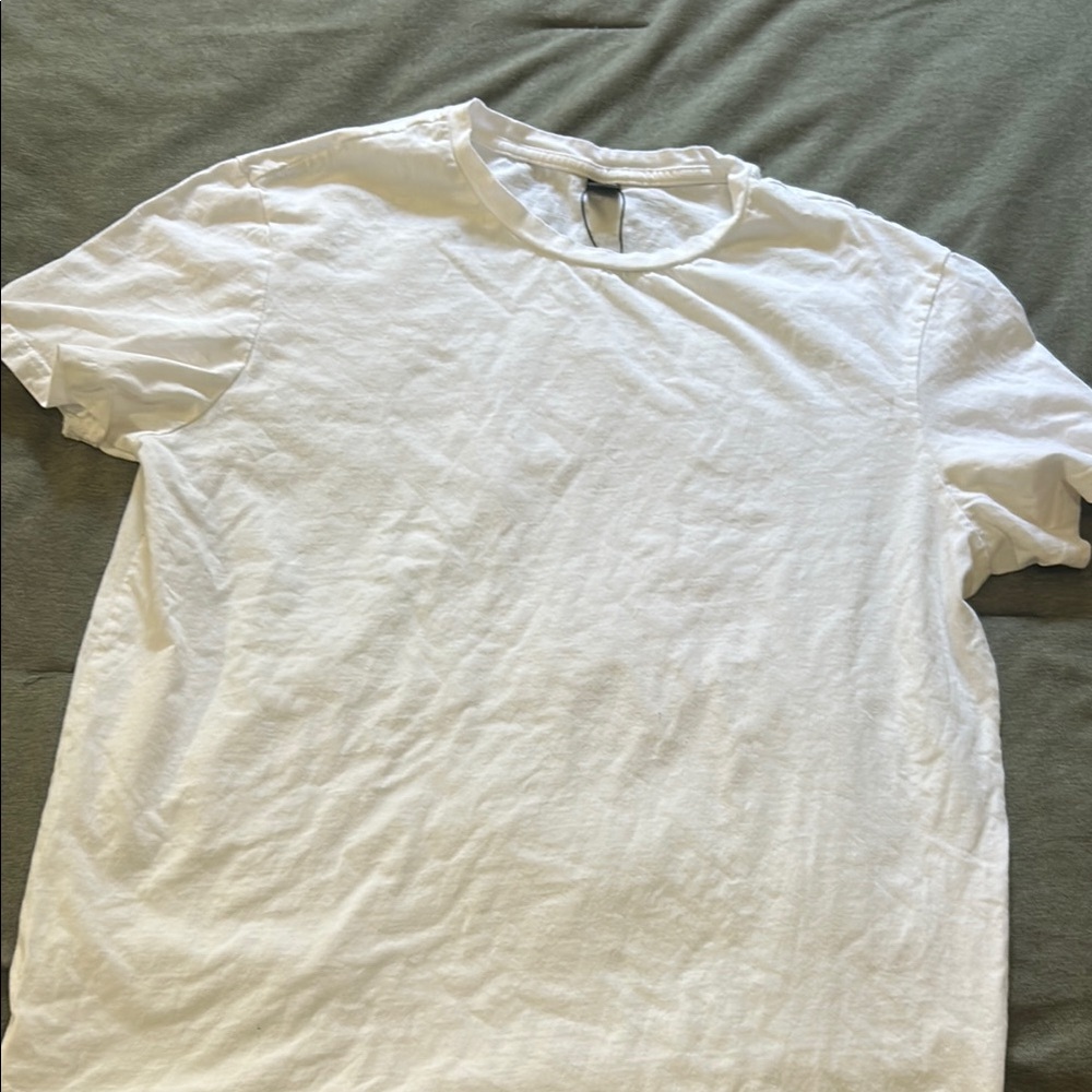 SHEIN White Classic Short Sleeve Tee